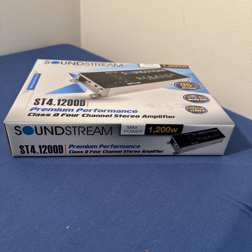 Soundstream ST4.1200D Stealth Series 1200W Class D 4-Channel Car Amplifier (NEW) - Picture 5 of 5