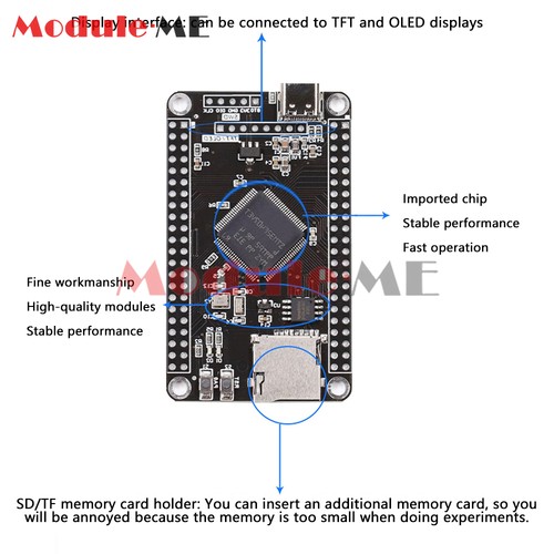 Type-C STM32F407VGT6 APM32F407VGT6 STM32F407VET6 Core Development Board - Picture 7 of 16