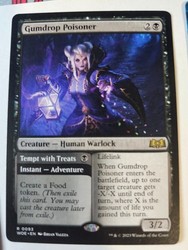 Gumdrop Poisoner // Tempt with Treats 93/475 Wilds of Eldraine Rare MTG