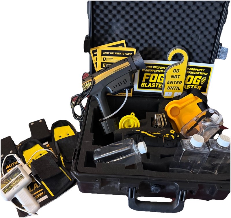 Pro Fog Blaster Kit With Case & Instructions Book Etc…. New Never Used Works