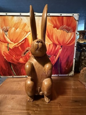Hand Carved Horny Rabbit