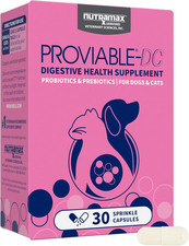 Nutramax Proviable Probiotics for Dogs and Cats, Daily Digestive Health Suppleme