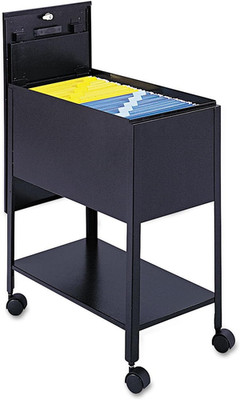 Extra Deep Rolling File Cart with Locking Lid for Letter & Legal Folders