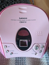 Przenośny odtwarzacz CD Lenco Radio MP3 Różowy | Boombox Dzieci Styl retro | Zadbany