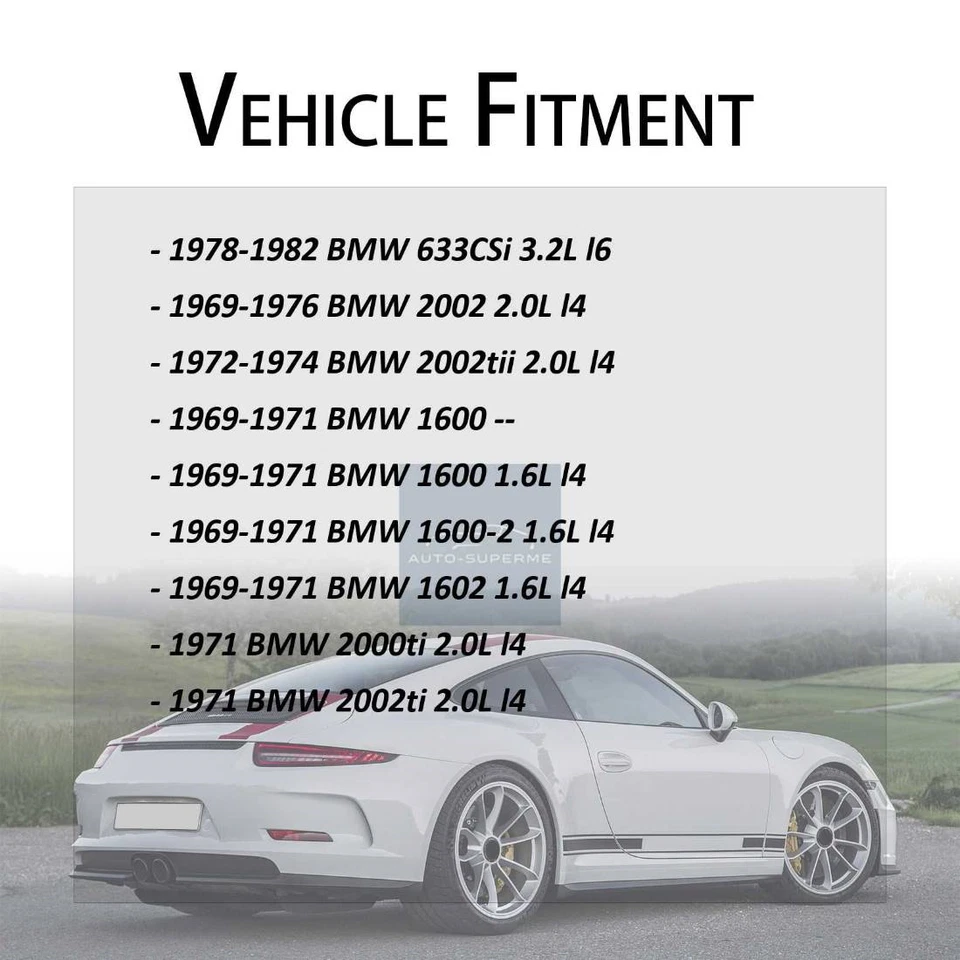 4x Manguera de freno delantera trasera para BMW 2002tii 1972-1974 BMW 1602 1969-1971 Foto 2 de 4