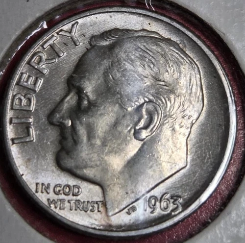 1963-D Roosevelt Dime-- Good Bands   (Brilliant & Uncirculated)