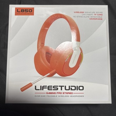 Life Studio L850 Wireless Gaming PRO Stereo Foldable Headphone.orange. High Bass