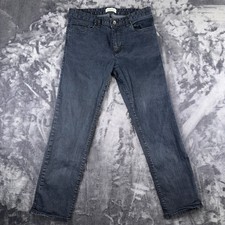 Calvin Klein Mens Denim Jeans 33 x 30 Blue 5 Pockets Slim Straight Leg