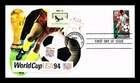DR JIM STAMPS US COVER WORLD CUP SOCCER FIRST DAY ISSUE PASTED ON CACHET