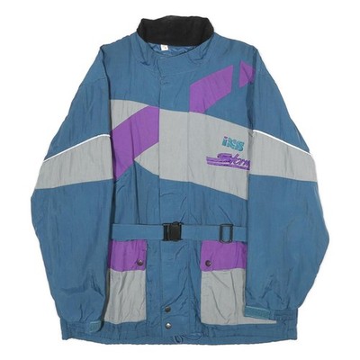 IXS Herren Blau Lila Storm Nylon Reißverschluss Jacke XS Casual Outdoor Sport