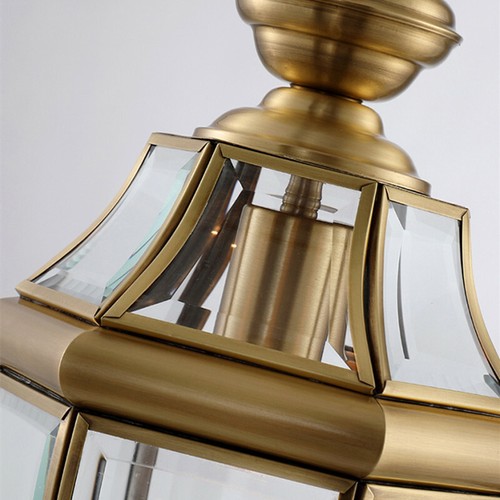 Bar Lamp Copper Pendant Light Hotel Gold Ceiling Lights Gold Chandelier Lighting - Picture 7 of 10