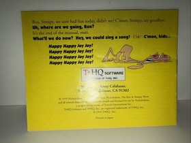 Ren and Stimpy Show Buckeroos! Instruction Booklet manual - no game NES Nintendo