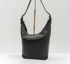 Vintage Coach Legacy 9823 Black Leather Shoulder Bag Minimalist 90s Made in USA