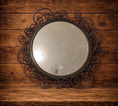 Vintage Mirror With Design