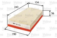 Valeo Luftfilter 585030 FüR Renault