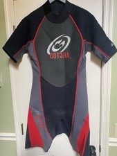Gotcha Men's 2.2mm Titanium Wetsuit - Black, Gray Red Size Large