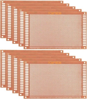 PCB Board Prototyp Lochrasterplatte Kit 10 Stück 7x9cm Universal für Elektronik