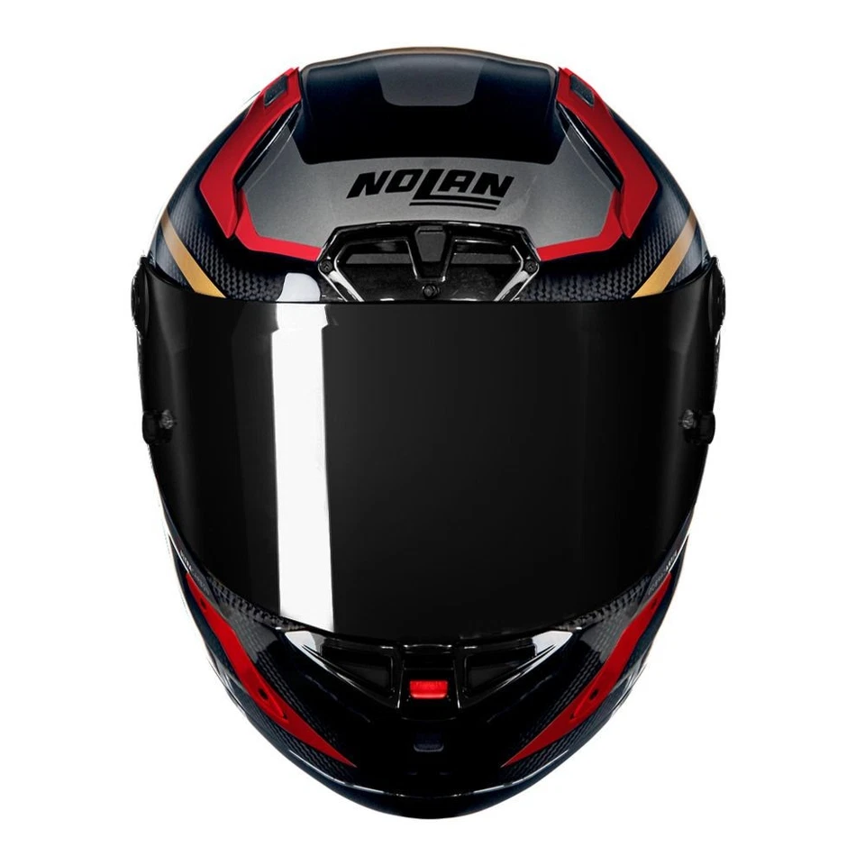 Full-Face Helmet Nolan X-804 RS U.C. LESMO 362 Carbonio / Rosso / Grigio / Oro - Image 3 of 4