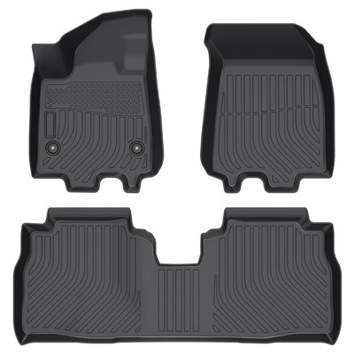 All Weather Floor Mats Liners Carpets For 2024-2025 Chevy Equinox EV TPE Rubber