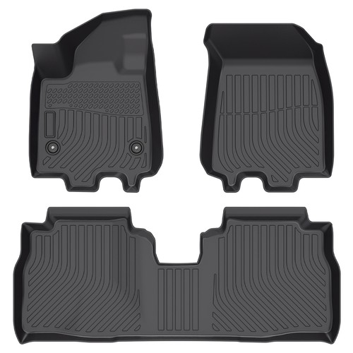 Floor Mats Liner For 2024-2025 Chevrolet Equinox EV All Weather TPE Rubber 3PCS