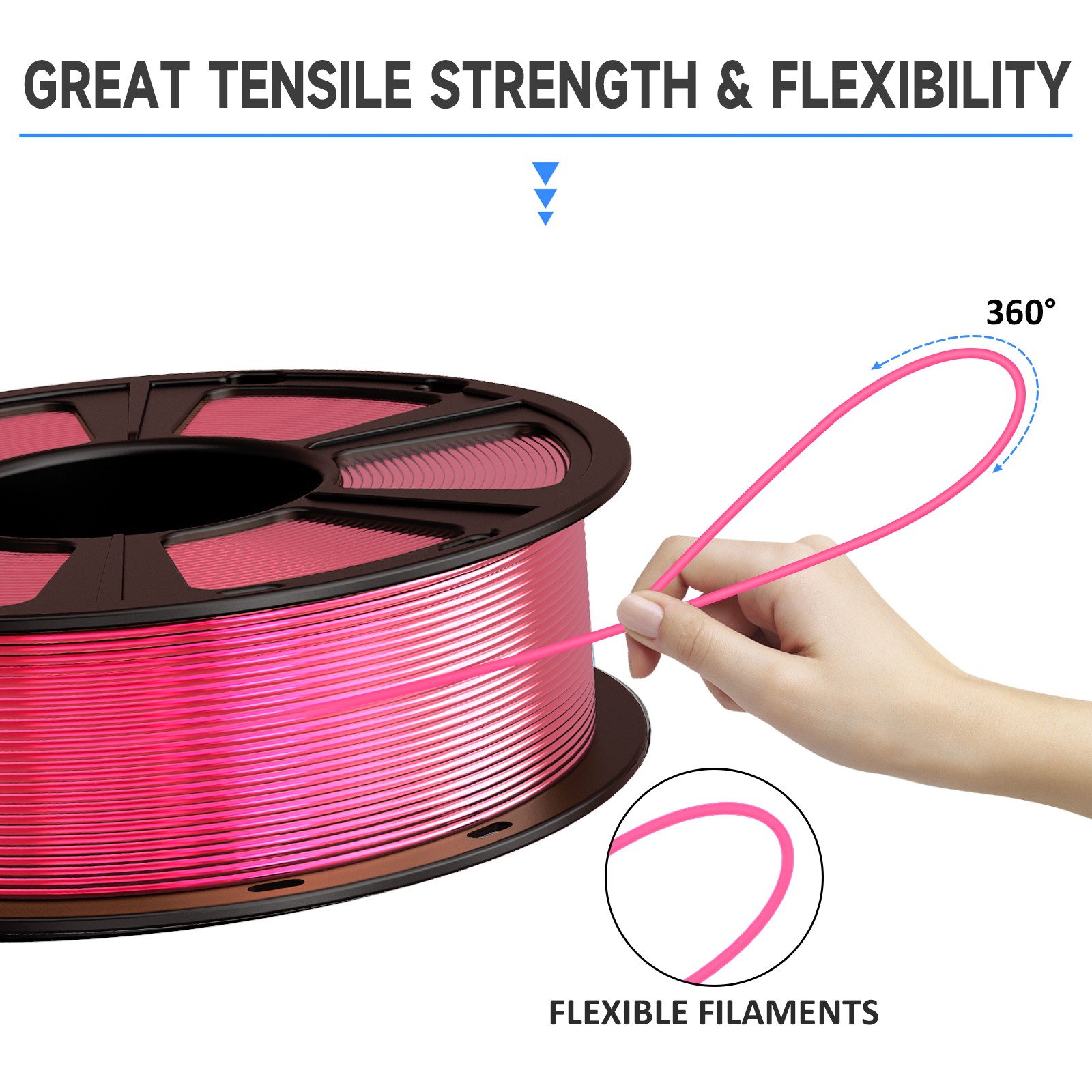 Filamento Geeetech PLA/PETG/Seta/TPU 1,75mm 1KG foto 3