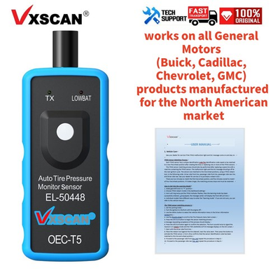 #ad VXSCAN EL 50448 EL50448 Auto Tire Pressure Monitor Sensor TPMS Reset Tool OEC T5 $9.19