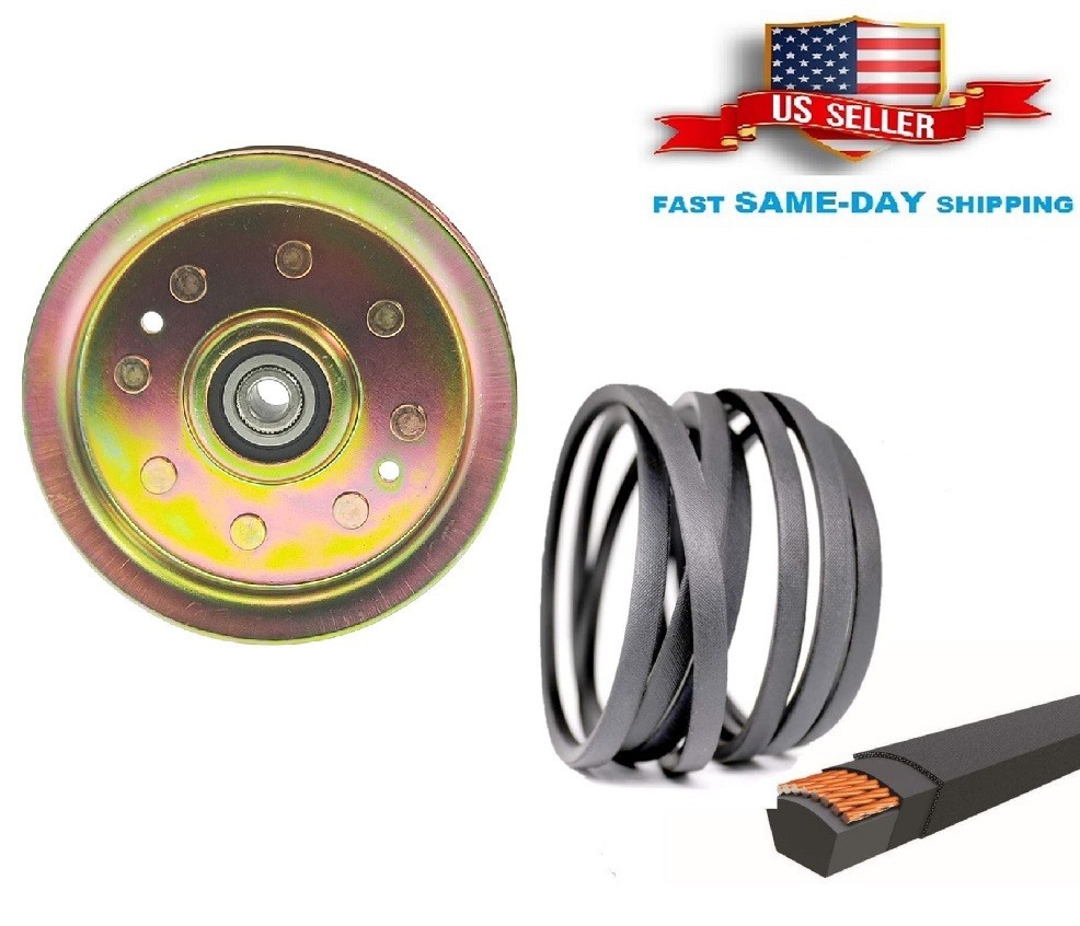 For Snapper SZ2046 SZ2246 Transmission Flat Idler Pulley Belt Kit