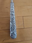 Vintage Serving Spoon &Cake Breaker G H French REPOUSSE Sterling Silver Handle — photo 3