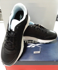 New Original Reebok Kids CL LEATHER SP JUNIOR-Size 6.5 Kids- Black Lthr./Blue
