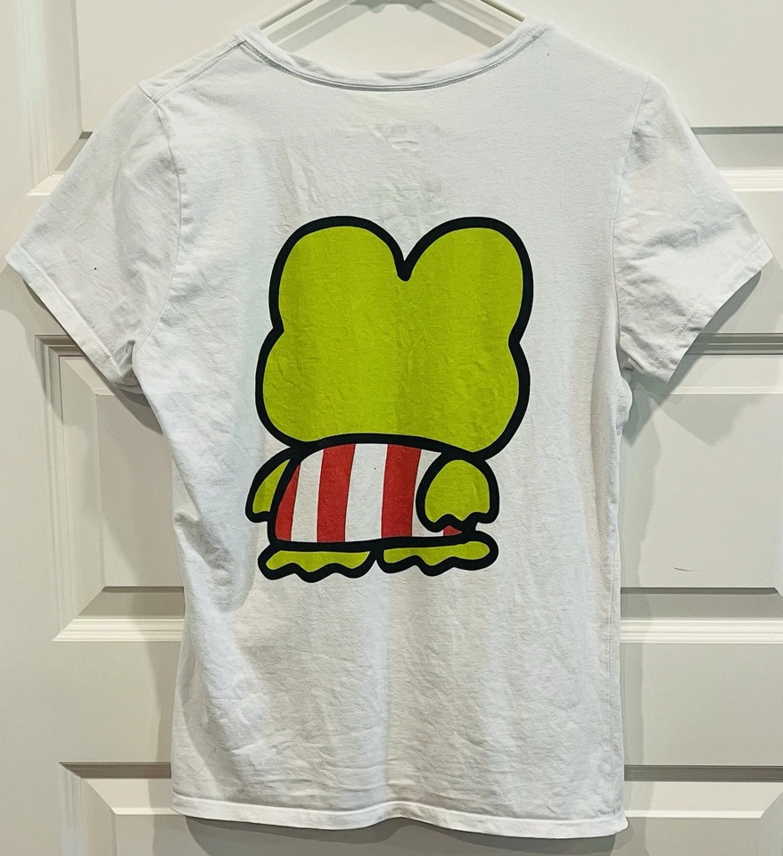 Kid’s Sanrio Hello Kitty And Friends Keroppi White Short Sleeve T-Shirt Size S - Image 2 of 3