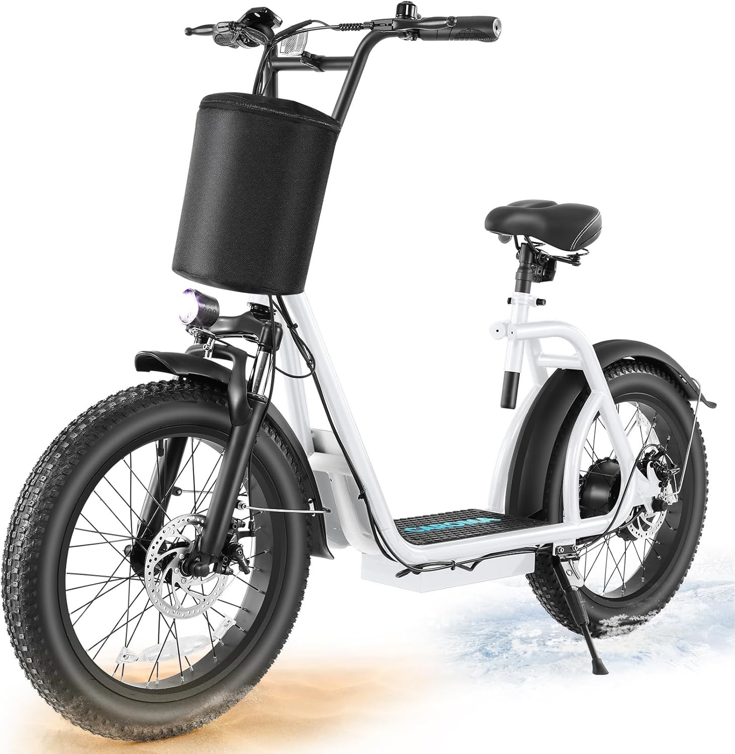 Caroma 819W Foldable 20 Inch Fat Tire E-Scooter with 500Wh Battery