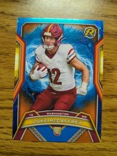 2025 Topps Football Resurgence Luke McCaffrey Blue Disco