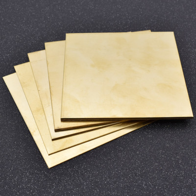 4 Stück Messingbleche Rund 20mm - H62 Messing Für Basteln Und Handwerk