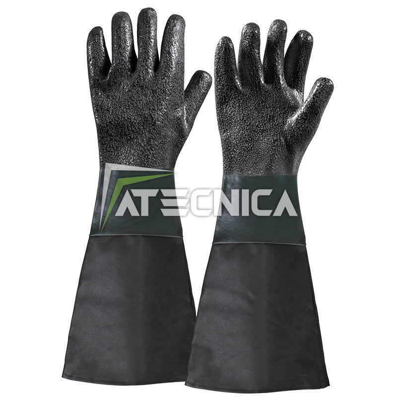Coppia di guanti da sabbiatura per sabbiatrice FERVI 0580/21
