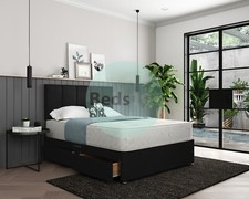 BRAND NEW  COMPLETE DIVAN BED LINEN FABRIC + MATTRESS + DIVAN BASE + HEADBOARD