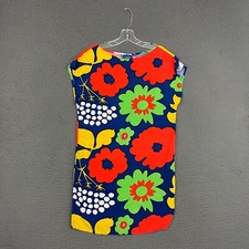 Marimekko for Target Dress Womens Small Colorful Floral Art Rayon Casual Mom