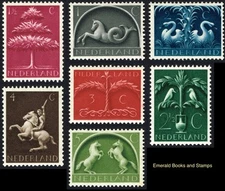 EBS German-occupied Netherlands 1943 - Germanic Symbols - Michel 405-411 - MNH**