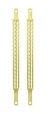 2 NEW TRIPLE SQUARE TWISTED GOLD SPRINGER FORK BARS FOR 20" LOWRIDER BICYCLES