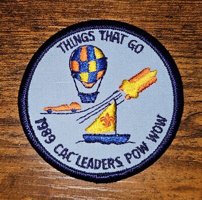 Chicago Area Council Illinois 1989 Leader Pow Wow Things That Go BSA Patch