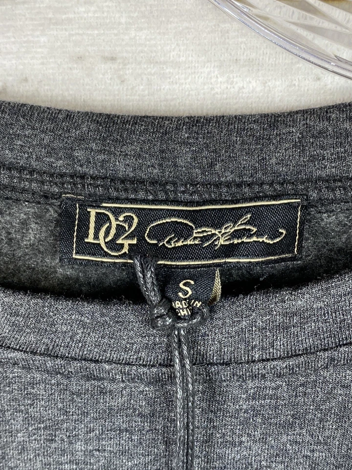 DG2 Diane Gilman 毛衣女式 S 码灰色披肩羊毛衬里喇叭袖柔软 — 第 3/4 张图片