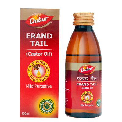 Dabur Erand Tail Pure Cold Pressed Castor Oil 100ml FREE SHIPPING
