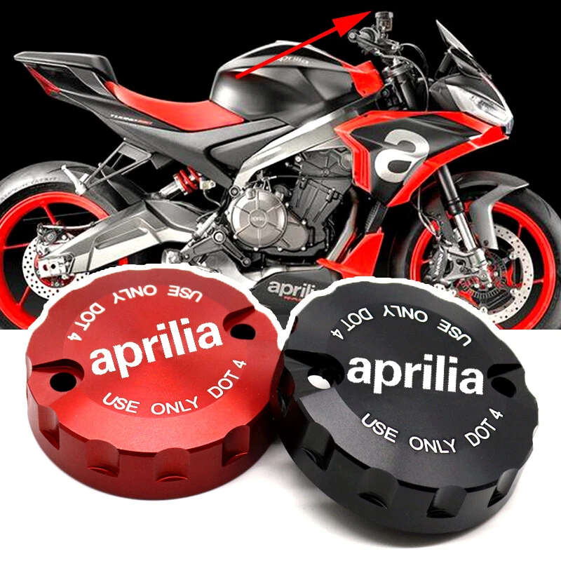 Tapa de cubierta de aceite de líquido de frenos delantero para Aprilia Tuono V4 1100 2017-2018 RSV4 RR/RF Foto 2 de 4