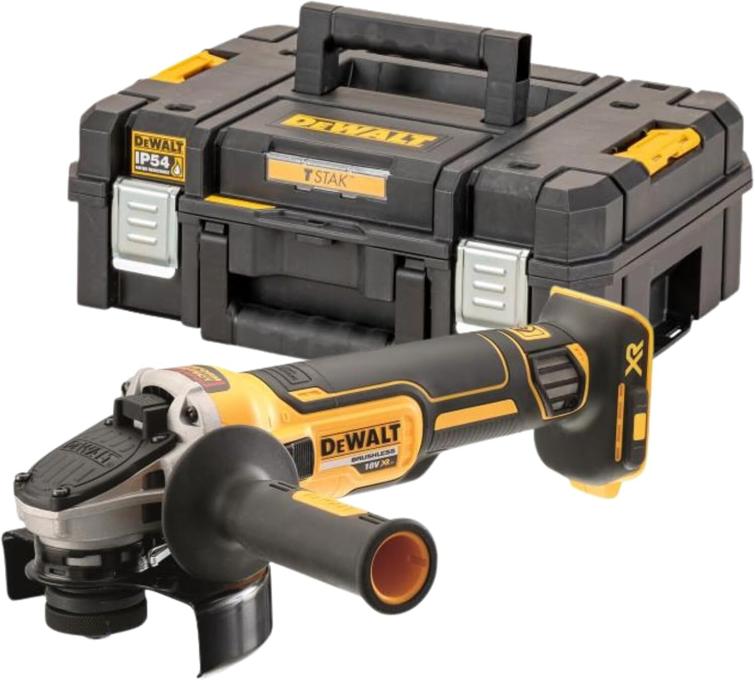 DEWALT DCG405NT-XJ : Meuleuse 125mm XR 18V avec frein électronique