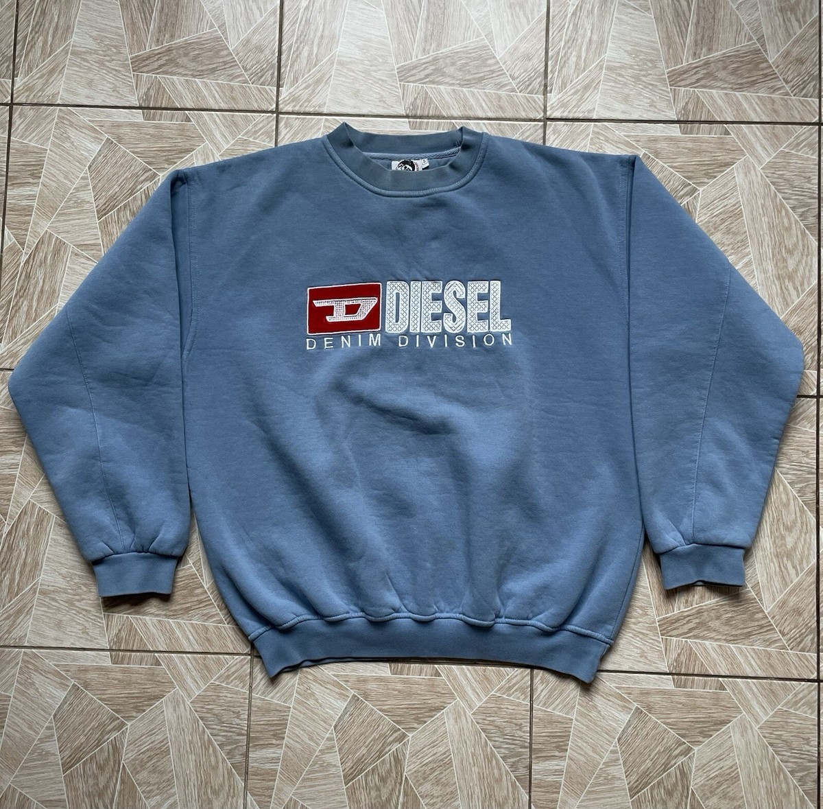 Rare Y2K Vintage Archive 90s Diesel Big Logo Denim Division 