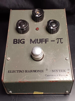 Electro-Harmonix/Sovtek Big Muff Pi Fuzz Effektor BUBBLE FONT aus Japan
