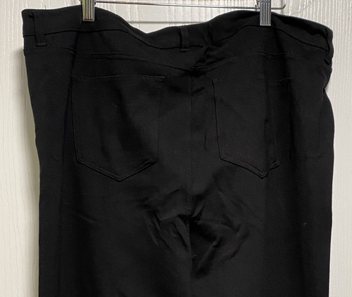 Pantalone skinny torrido donna adulto taglia 20 nero rayon elasticizzato vita alta - Foto 4 di 4