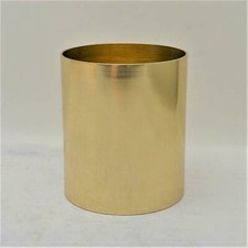 POLISHED BRASS 2" CANDLE SOCKET - 5/16" X 18 THREAD - FOR 2" CANDLE