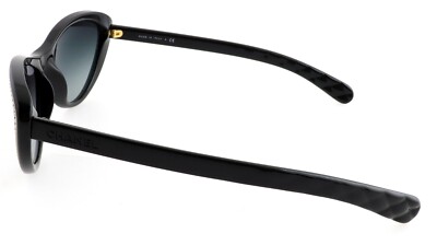シャネルサングラス6039 New CHANEL CH 6039 501/S6 59mm Black Cat Eye Sunglasses Italy | eBay
