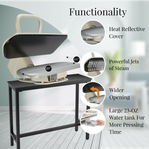 Steam Ironing Press Heavy Duty 71HD-White 68cm + FREE Iron, Filter, Cover & Foam - Picture 3 of 11