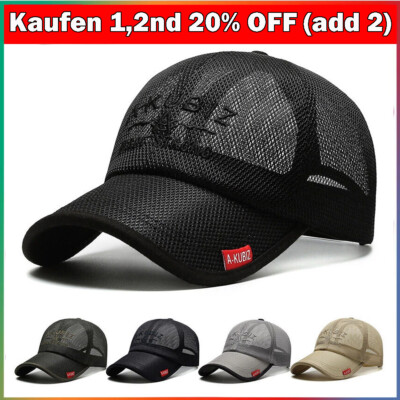 Herren Mesh Baseball Cap Basecap Trucker Kappe Sport Golf Mütze Sommer Hut
